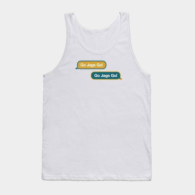 Go Jags Go Text Message Tank Top by Rad Love